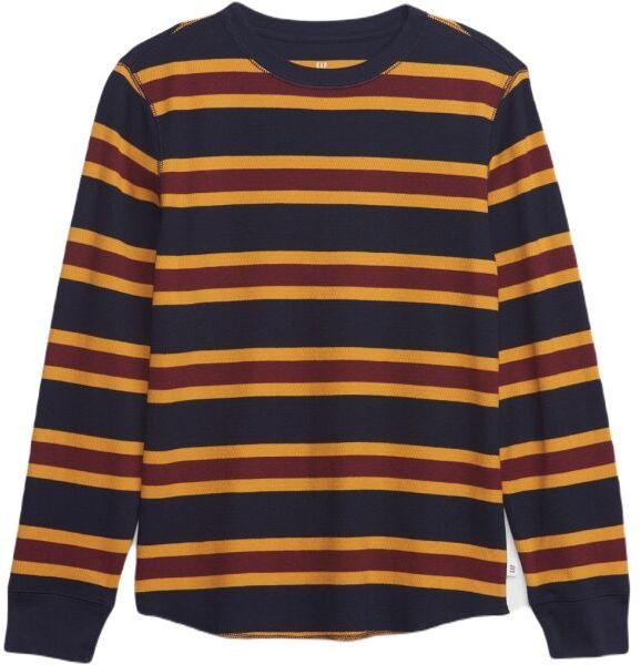 GAP LS TEXTURE CREW Chlapčenské tričko, tmavo modrá, veľkosť