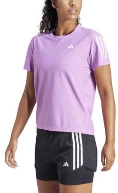 adidas OWN THE RUN TEE Dámske bežecké tričko, fialová, veľkosť
