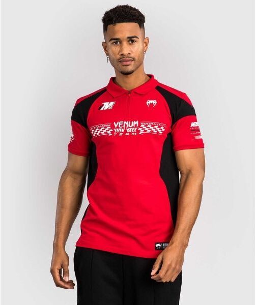 Venum MOTORSPORT POLO Pánske tričko, červená, veľkosť