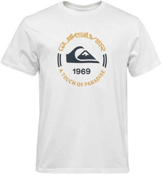 Quiksilver CIRCLE LOGO SS Pánske tričko, biela, veľkosť