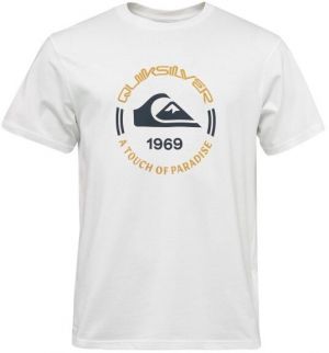 Quiksilver CIRCLE LOGO SS Pánske tričko, biela, veľkosť