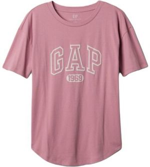 GAP FRCH SS ORGANIC VINTAGE Dámske tričko, ružová, veľkosť
