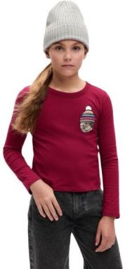 GAP VALUE GRAPHIC Dievčenské tričko, vínová, veľkosť