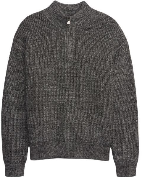 GAP RIB MOCKNECK Chlapčenský sveter, tmavo sivá, veľkosť