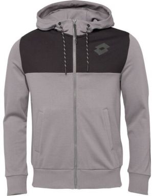 Lotto TRAINING PURE FULL-ZIP HOODIE Pánska mikina, sivá, veľkosť