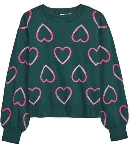 GAP V-INTARSIA Dievčenský sveter, tmavo zelená, veľkosť