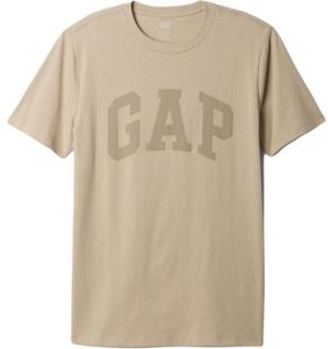 GAP V-EVERYDAY Pánske tričko, béžová, veľkosť