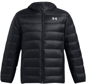Under Armour LEGEND DOWN HOODED Pánska bunda, čierna, veľkosť