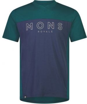MONS ROYALE REDWOOD Pánsky cyklistický dres, tmavo modrá, veľkosť