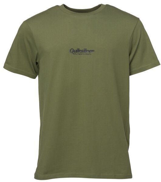 Quiksilver SIMPLE LETTRING SS Pánske tričko, khaki, veľkosť