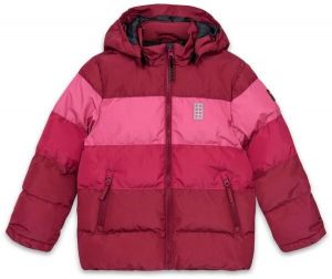 LEGO® kidswear LWJIPE 705 Dievčenská lyžiarska bunda, červená, veľkosť