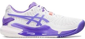 ASICS GEL-RESOLUTION 9 W CLAY Dámska tenisová obuv, biela, veľkosť 37
