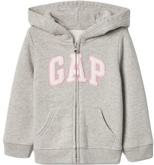 GAP LOGO Dievčenská mikina, sivá, veľkosť
