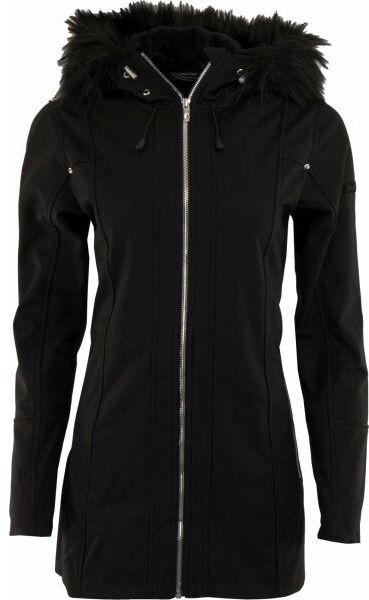 ALPINE PRO REBA Dámsky softshellový kabát, černá, veľkosť