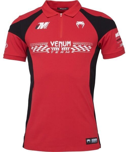 Venum MOTORSPORT POLO Pánske tričko, červená, veľkosť