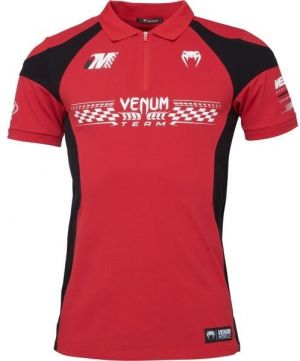 Venum MOTORSPORT POLO Pánske tričko, červená, veľkosť