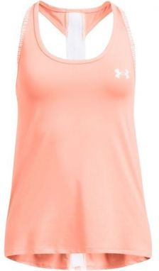 Under Armour KNOCK OUT Dievčenské tielko, lososová, veľkosť