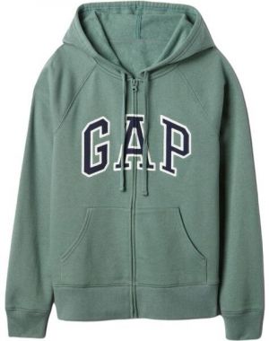 GAP V-GAP HERITAGE FZ HD Dámska mikina, zelená, veľkosť
