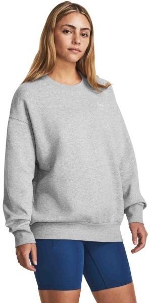 Under Armour ESSENTIAL FLC OS CREW Dámska mikina, sivá, veľkosť
