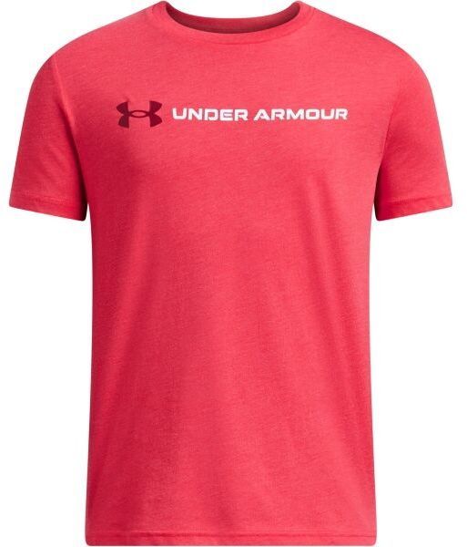 Under Armour WORDMARK Chlapčenské tričko, červená, veľkosť