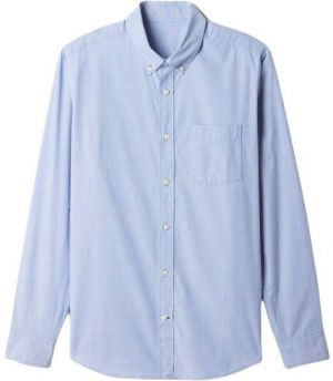 GAP V-LS STANDARD STRETCH POPLIN Pánska košeľa, svetlomodrá, veľkosť