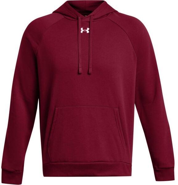 Under Armour RIVAL FLEECE HOODIE Pánska mikina, vínová, veľkosť