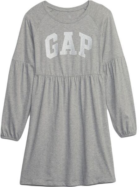GAP V-FRCH LOGO Dievčenské šaty, sivá, veľkosť