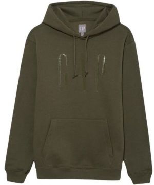 GAP SHINE LOGO Pánská mikina, khaki, veľkosť