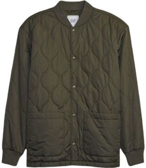 GAP V-QUILTED Pánska bunda, khaki, veľkosť