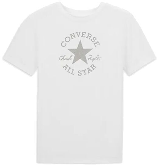 Converse STANDARD FIT CENTER FRONT CHUCK PATCH CORE TEE Unisex tričko, biela, veľkosť