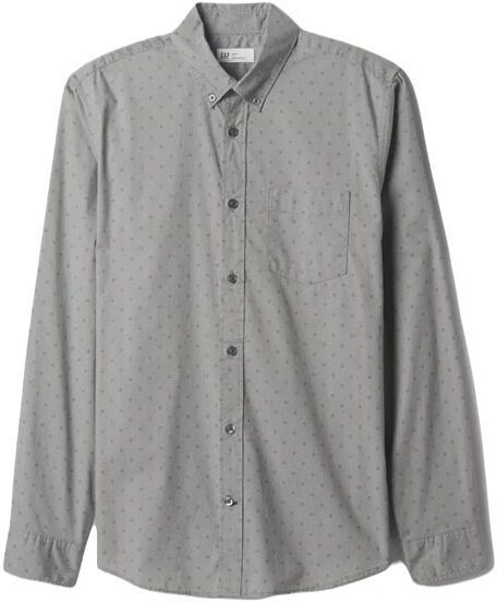 GAP STRETCH POPLIN Pánska košeľa, sivá, veľkosť