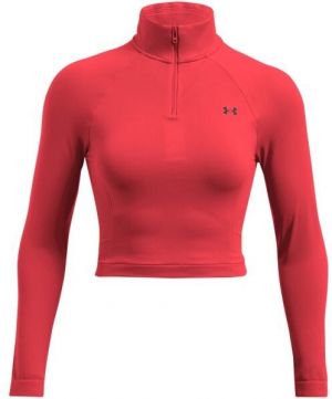 Under Armour VANISH SEAMLESS 1/4 ZIP Dámske tričko, červená, veľkosť M