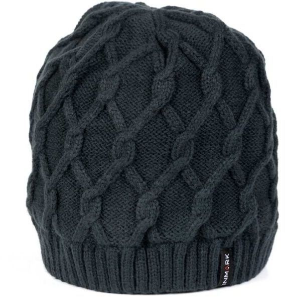 Finmark WINTER HAT Dámska zimná pletená čiapka, tmavo modrá, veľkosť