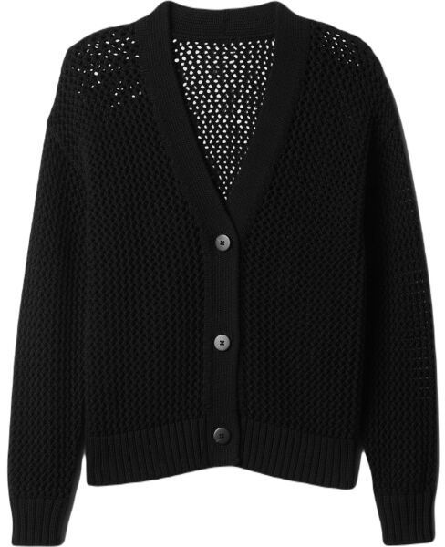 GAP LS CROCHET Dámsky sveter, čierna, veľkosť