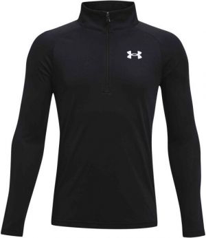 Under Armour TECH 2.0 1/2 ZIP Chlapčenské tričko s dlhým rukávom, čierna, veľkosť M