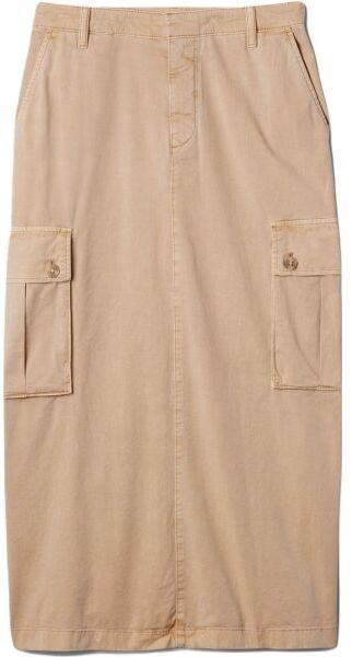 GAP UTILITY MIDI Dámska sukňa, béžová, veľkosť