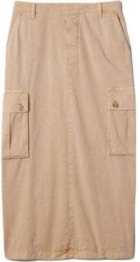 GAP UTILITY MIDI Dámska sukňa, béžová, veľkosť