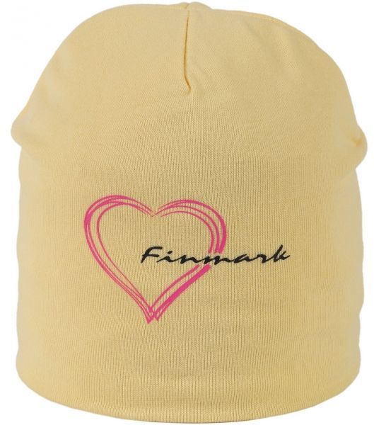 Finmark CHILDREN’S HAT Detská zimná čiapka, béžová, veľkosť