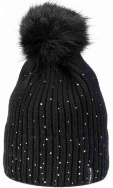 Finmark WINTER HAT Zimná pletená čiapka, čierna, veľkosť UNI
