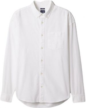 GAP OXFORD Pánska košeľa, biela, veľkosť