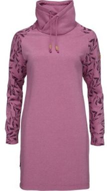 LOAP EBNERA Dámske mikinové šaty, ružová, veľkosť