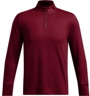 Under Armour QUALIFIER RUN 1/4 ZIP Pánske tričko, vínová, veľkosť