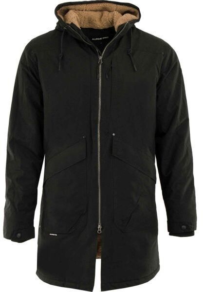 ALPINE PRO JAKOG Pánsky zimný kabát, čierna, veľkosť