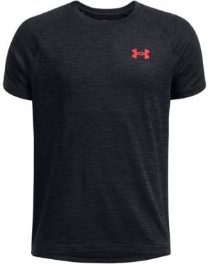 Under Armour TECH TEXTURED Chlapčenské tričko, čierna, veľkosť S