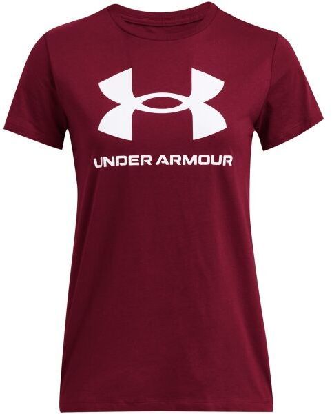 Under Armour LIVE SPORTSTYLE GRAPHIC SS Dámske tričko, vínová, veľkosť S
