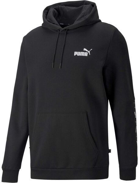 Puma ESSENTIALS + TAPE HOODIE Pánska mikina, čierna, veľkosť