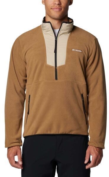 Columbia SEQUOIA GROVE HALF ZIP FLEECE Pánska flísová bunda, hnedá, veľkosť