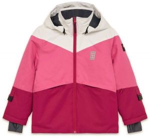 LEGO® kidswear LWJESTED 708 JACKET Detská lyžiarska bunda, ružová, veľkosť