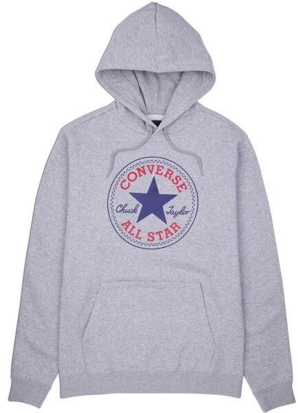 Converse STANDARD FIT  CHUCK PATCH CORE Pánska mikina, sivá, veľkosť
