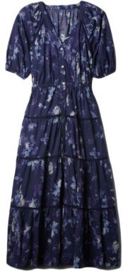 GAP PUFF Dámske šaty, tmavo modrá, veľkosť